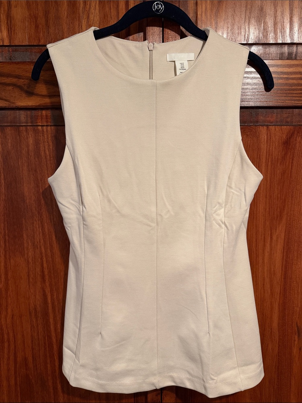 H&M Sleeveless Cream Shell Top - Classic Women's Workwear